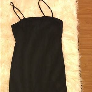 LoveJ Ribbed Bodycon Midi Dress (Rainbow)
